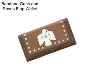 Bandana Guns and Roses Flap Wallet