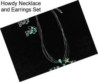 Howdy Necklace and Earrings Set