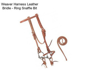 Weaver Harness Leather Bridle - Ring Snaffle Bit