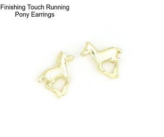 Finishing Touch Running Pony Earrings