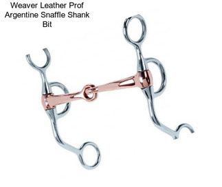 Weaver Leather Prof Argentine Snaffle Shank Bit