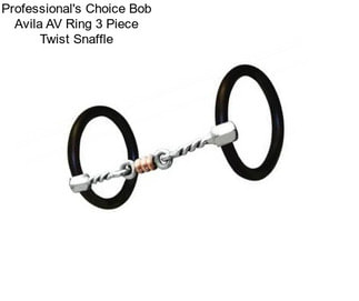 Professional\'s Choice Bob Avila AV Ring 3 Piece Twist Snaffle