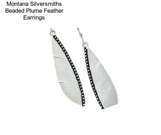 Montana Silversmiths Beaded Plume Feather Earrings