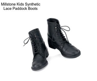 Millstone Kids Synthetic Lace Paddock Boots