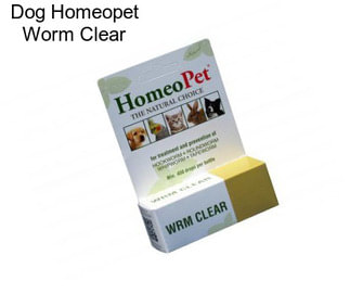 Dog Homeopet Worm Clear