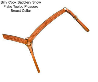 Billy Cook Saddlery Snow Flake Tooled Pleasure Breast Collar