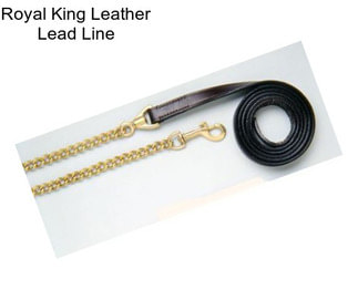 Royal King Leather Lead Line