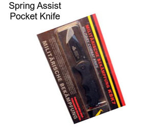 Spring Assist Pocket Knife
