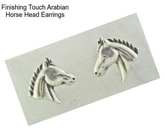 Finishing Touch Arabian Horse Head Earrings