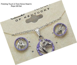 Finishing Touch 2-Tone Horse Head In Rope Gift Set