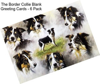 The Border Collie Blank Greeting Cards - 6 Pack