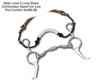 Myler Level 2 Long Shank Combination Sweet Iron Low Port Comfort Snaffle Bit