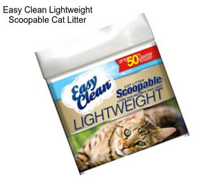 Easy Clean Lightweight Scoopable Cat Litter