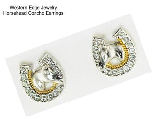 Western Edge Jewelry Horsehead Concho Earrings