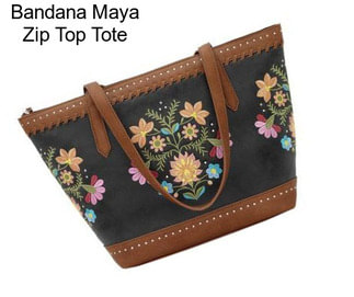 Bandana Maya Zip Top Tote