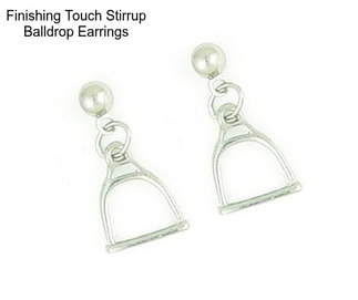 Finishing Touch Stirrup Balldrop Earrings