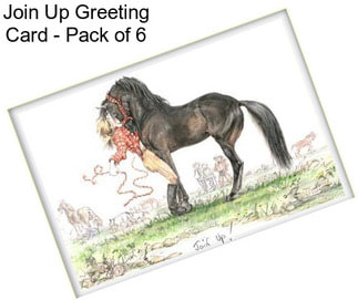 Join Up Greeting Card - Pack of 6