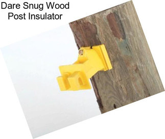 Dare Snug Wood Post Insulator