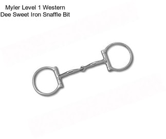 Myler Level 1 Western Dee Sweet Iron Snaffle Bit