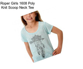 Roper Girls 1608 Poly Knit Scoop Neck Tee