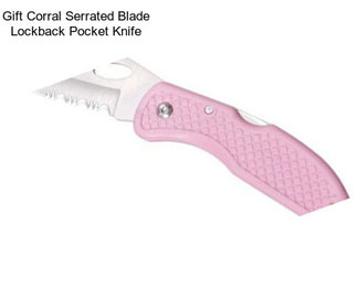 Gift Corral Serrated Blade Lockback Pocket Knife