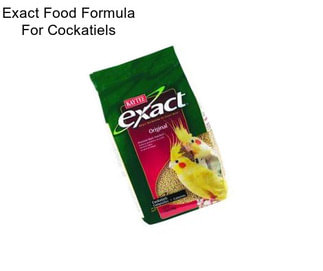 Exact Food Formula For Cockatiels