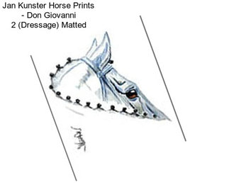 Jan Kunster Horse Prints - Don Giovanni 2 (Dressage) Matted