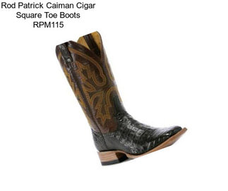 Rod Patrick Caiman Cigar Square Toe Boots RPM115