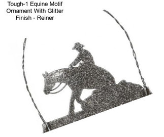 Tough-1 Equine Motif Ornament With Glitter Finish - Reiner