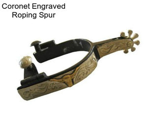 Coronet Engraved Roping Spur