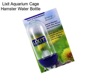 Lixit Aquarium Cage Hamster Water Bottle