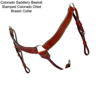 Colorado Saddlery Basket Stamped Colorado Oiled Breast Collar