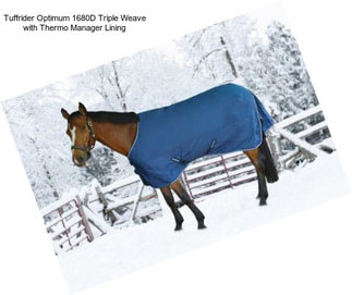 Tuffrider Optimum 1680D Triple Weave with Thermo Manager Lining