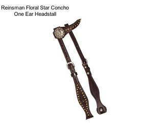 Reinsman Floral Star Concho One Ear Headstall