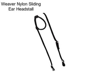 Weaver Nylon Sliding Ear Headstall