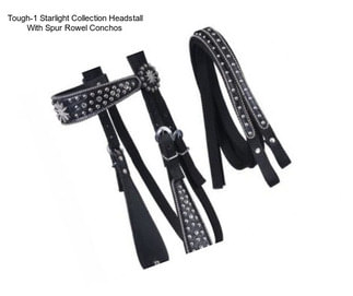 Tough-1 Starlight Collection Headstall With Spur Rowel Conchos