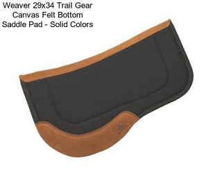 Weaver 29x34 Trail Gear Canvas Felt Bottom Saddle Pad - Solid Colors