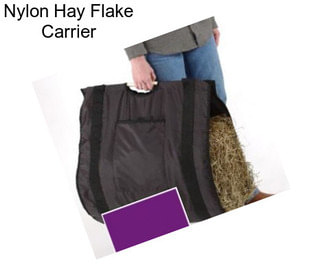 Nylon Hay Flake Carrier