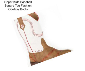 Roper Kids Baseball Square Toe Fashion Cowboy Boots
