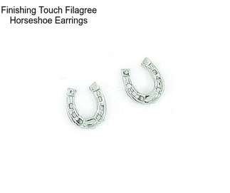 Finishing Touch Filagree Horseshoe Earrings