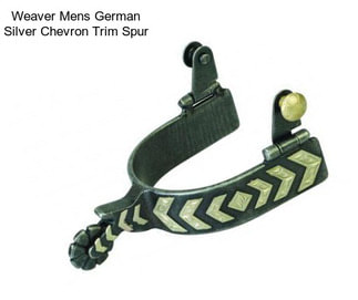 Weaver Mens German Silver Chevron Trim Spur