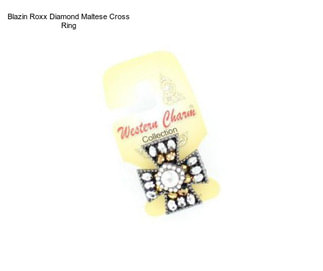 Blazin Roxx Diamond Maltese Cross Ring