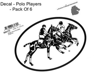 Decal - Polo Players - Pack Of 6