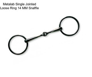 Metalab Single Jointed Loose Ring 14 MM Snaffle