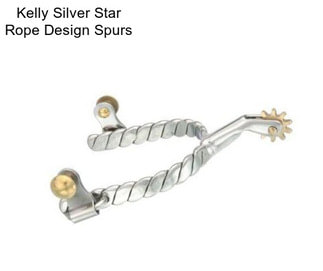 Kelly Silver Star Rope Design Spurs