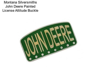 Montana Silversmiths John Deere Painted License Attitude Buckle