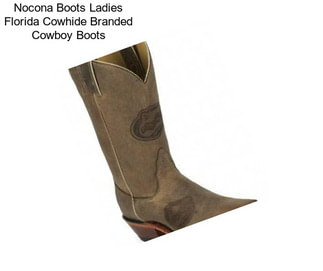 Nocona Boots Ladies Florida Cowhide Branded Cowboy Boots
