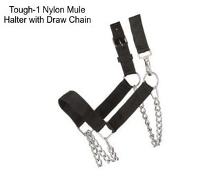 Tough-1 Nylon Mule Halter with Draw Chain