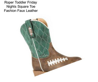 Roper Toddler Friday Nights Square Toe Fashion Faux Leather