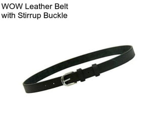 WOW Leather Belt with Stirrup Buckle